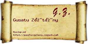 Gusatu Zétény névjegykártya